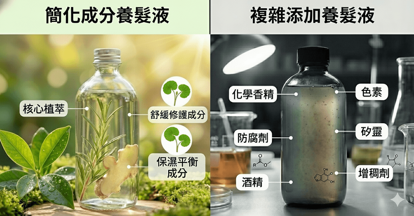 簡化配方有助降低頭皮與環境負擔