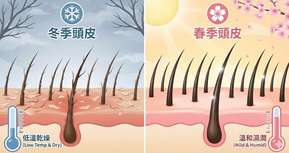 季節交替對頭皮狀態的影響